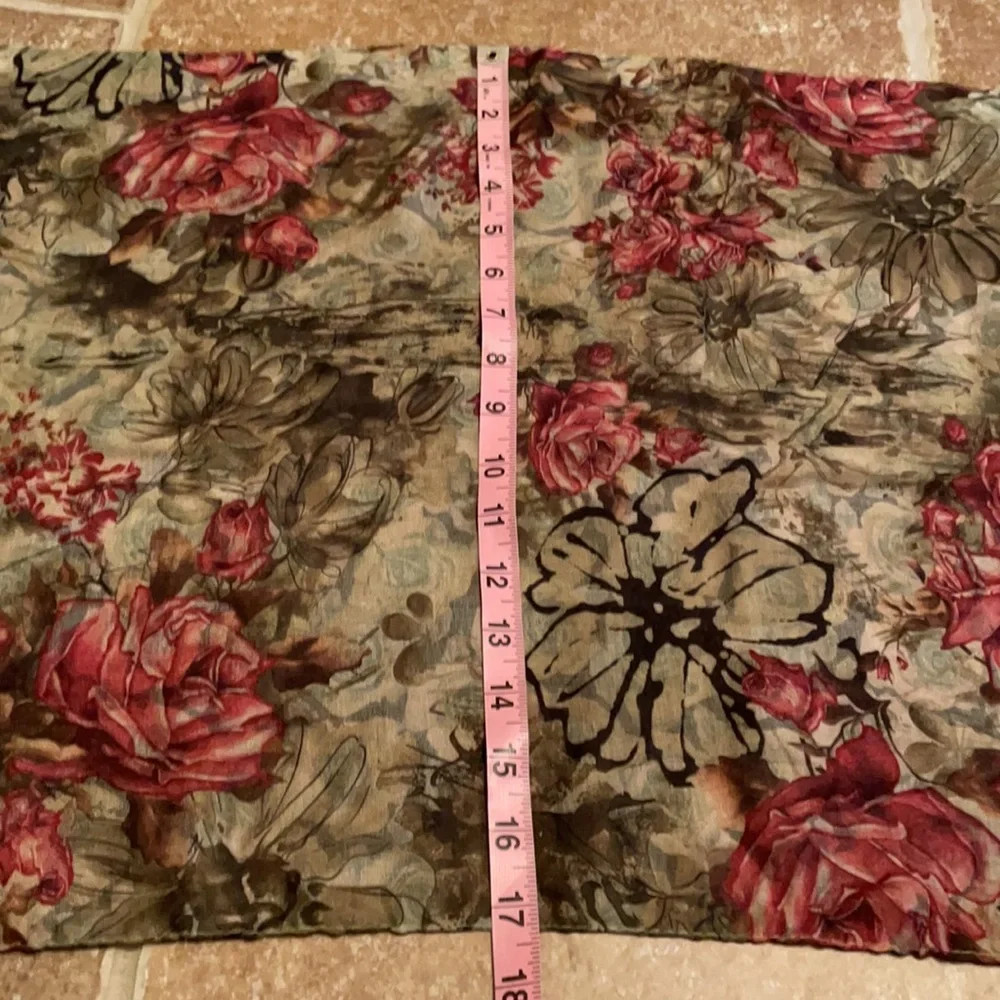 floral pattern scarf